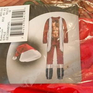 Sexy Santa Onsie with Hat with tags in bag. NWT